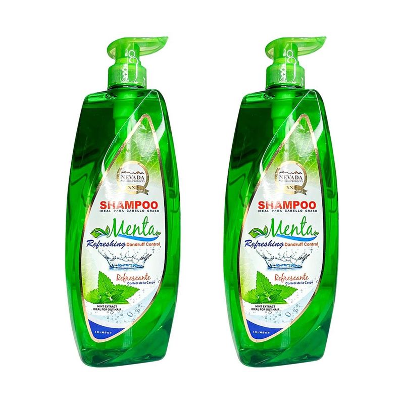 NEVADA NATURAL PRODUCTS - Shampoo Extracto De Menta Nevada 12Lt 2 Unidades