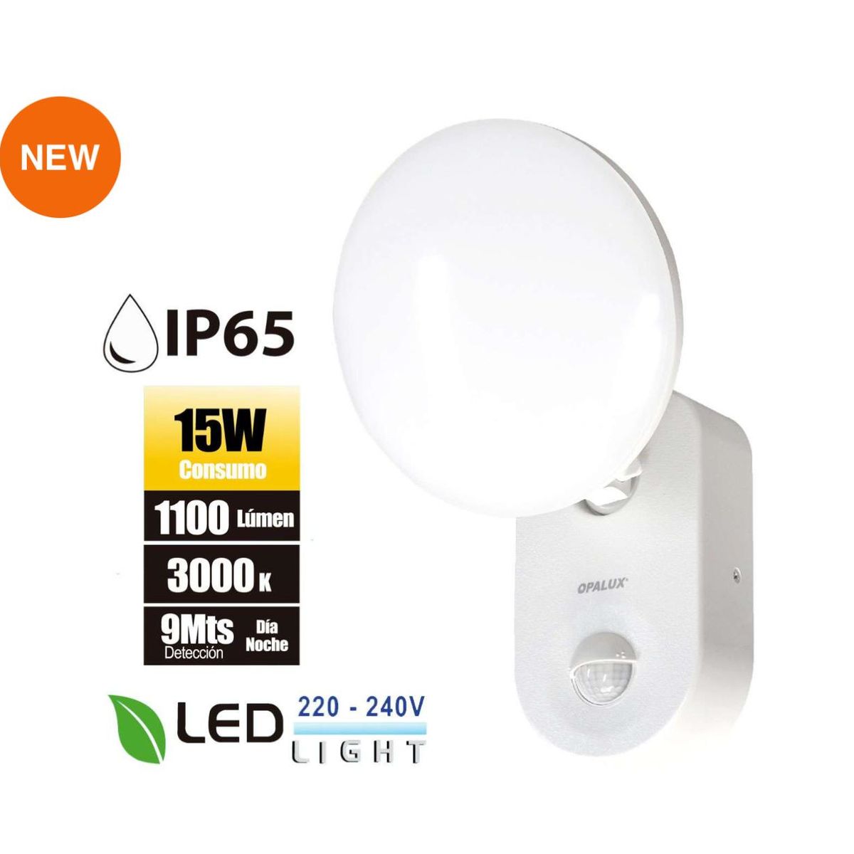 OPALUX - Aplique Led Para Pared Interior y Exterior ST-94 OPALUX