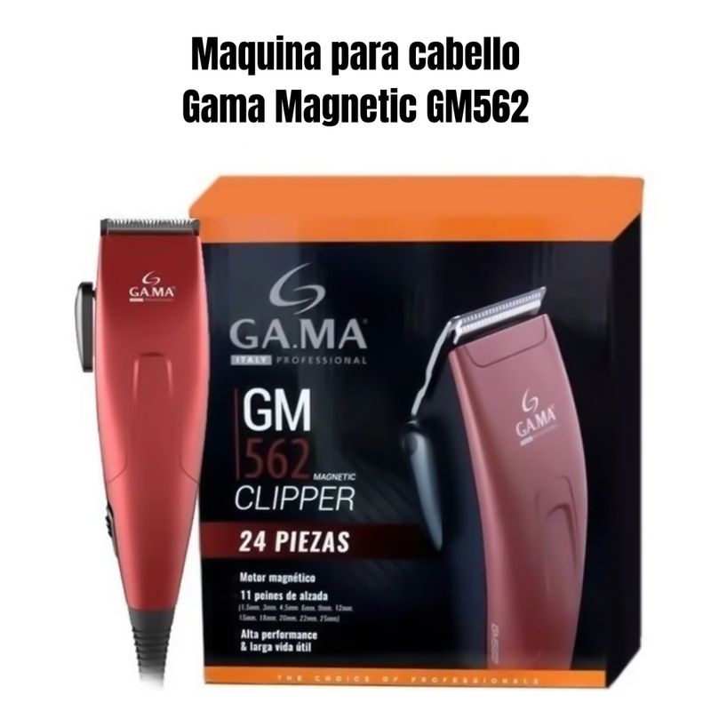 GAMA - Maquina de Cortar Cabello Gama GM562 24 Piezas