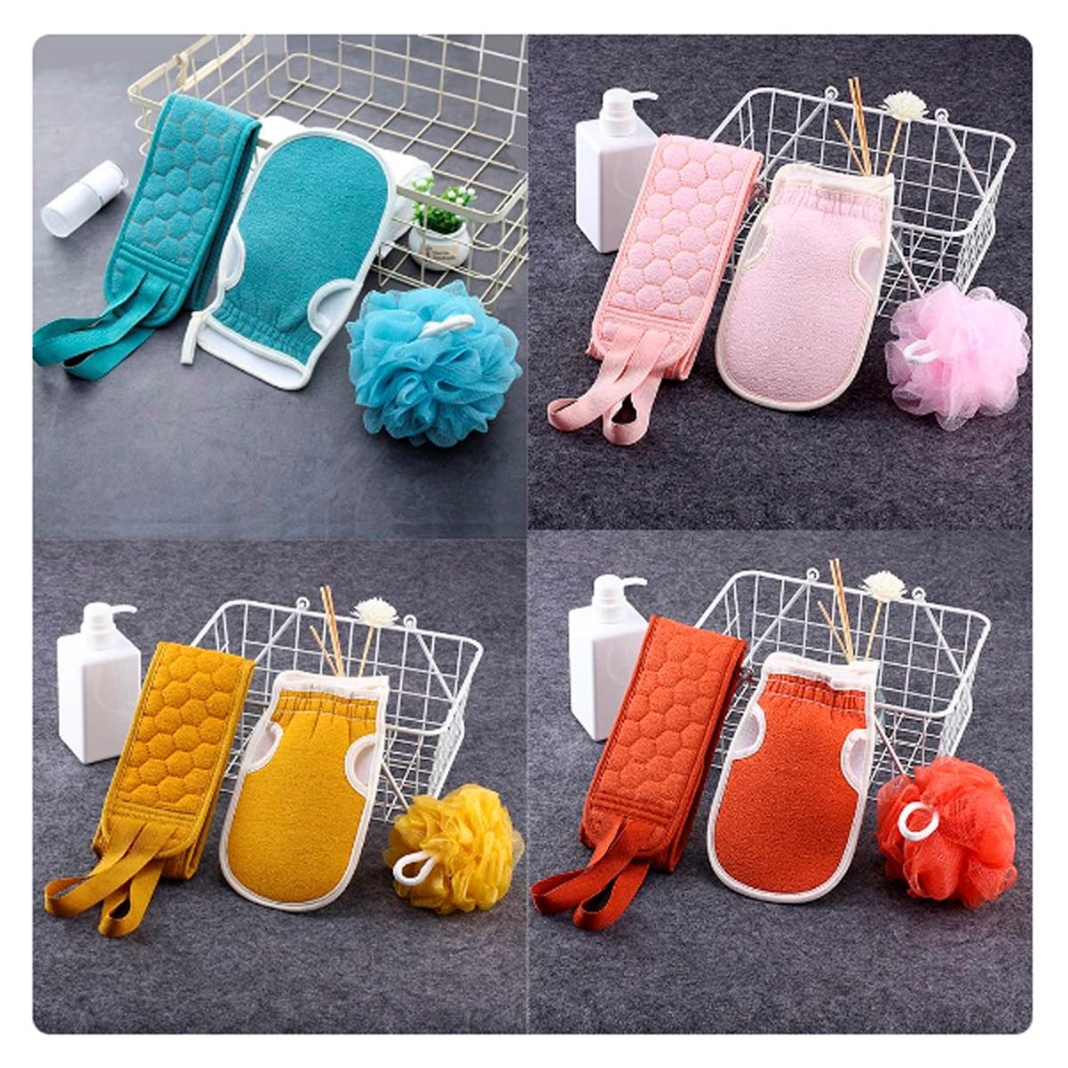 GENERICO - Set de 3 Accesorios de Ducha Baño en Bolsa Kawaii