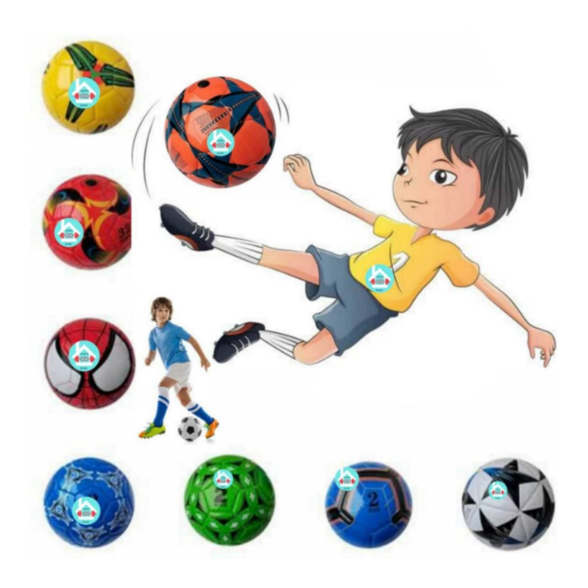 GENERICO - Set de 3 Pelotas De Futbol PEQUEÑAS PARA NIÑOS