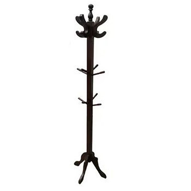 START FG - Perchero colgador madera de pie 16 perchas de ropa marron