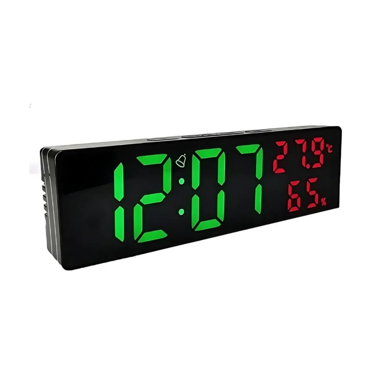 GENERICO - Reloj Digital Despertador Alarma LED Temperatura y Humedad