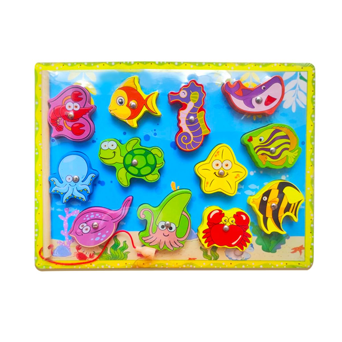 GENERICO - Rompecabeza en Alto Relieve Magnetico Animalitos Marinos