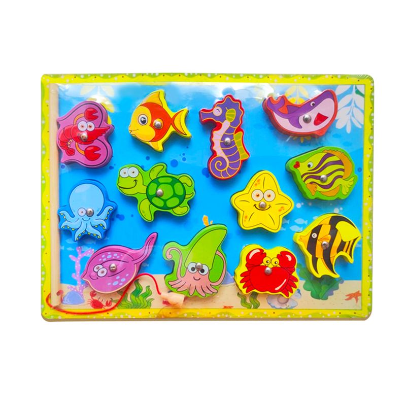 GENERICO - Rompecabeza en Alto Relieve Magnetico Animalitos Marinos