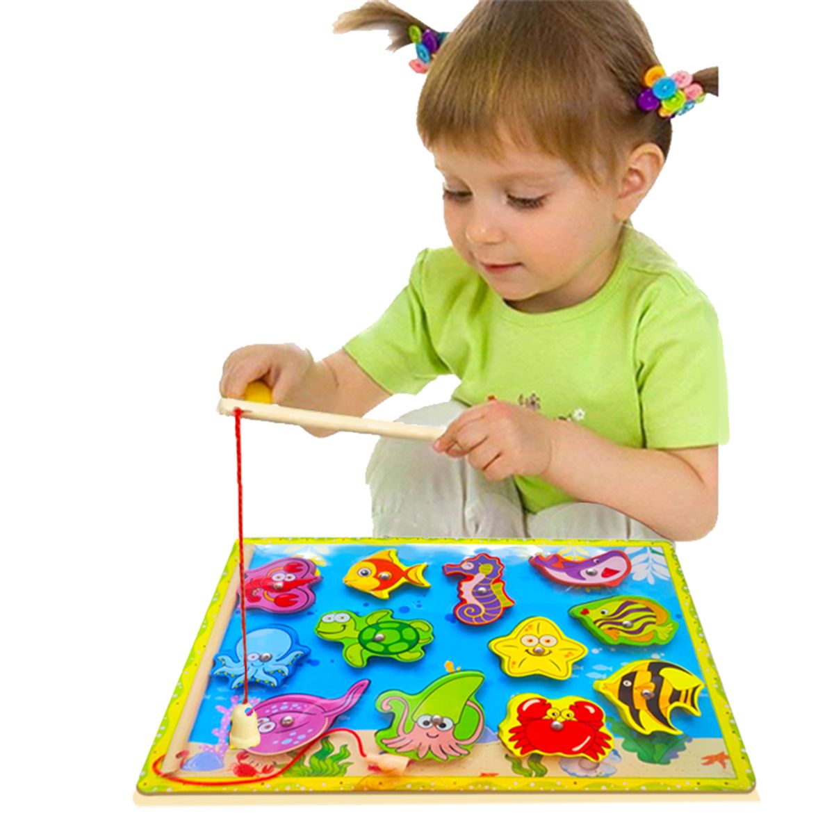 GENERICO - Rompecabeza en Alto Relieve Magnetico Animalitos Marinos