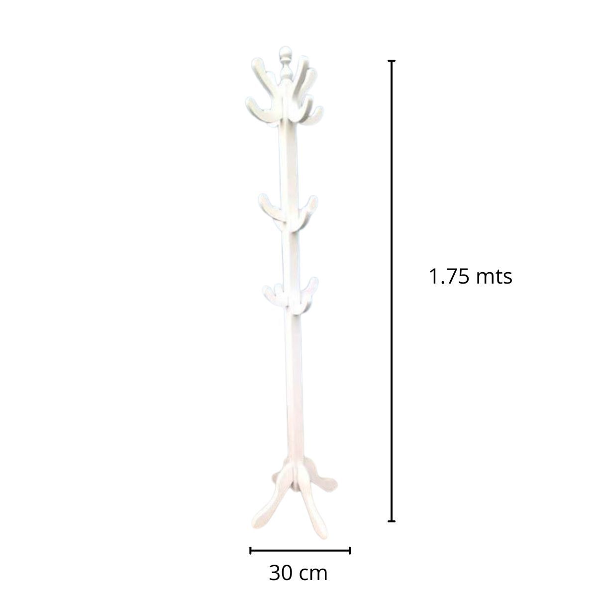 START FG - Perchero de pie 16 perchas colgador de ropa blanco