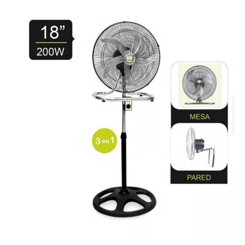 BOSSKO - Ventilador Bossko 3 En 1 Motor De 200W
