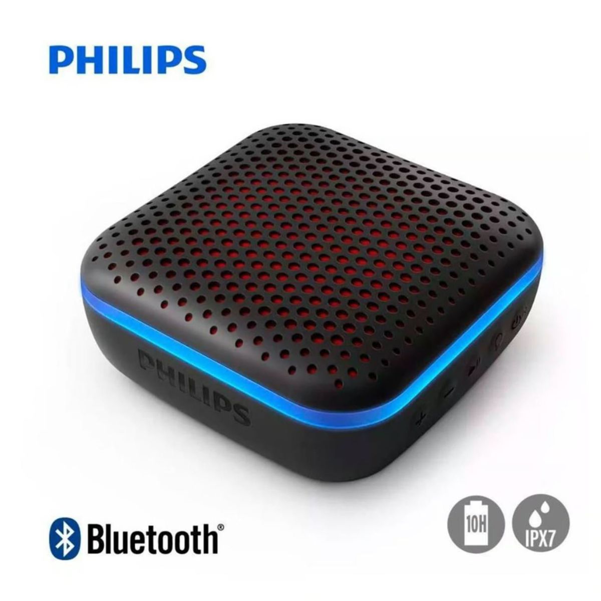 PHILIPS - Parlante Philips TAS2505 Bluetooth IPX7 LED Multicolor Impermeable