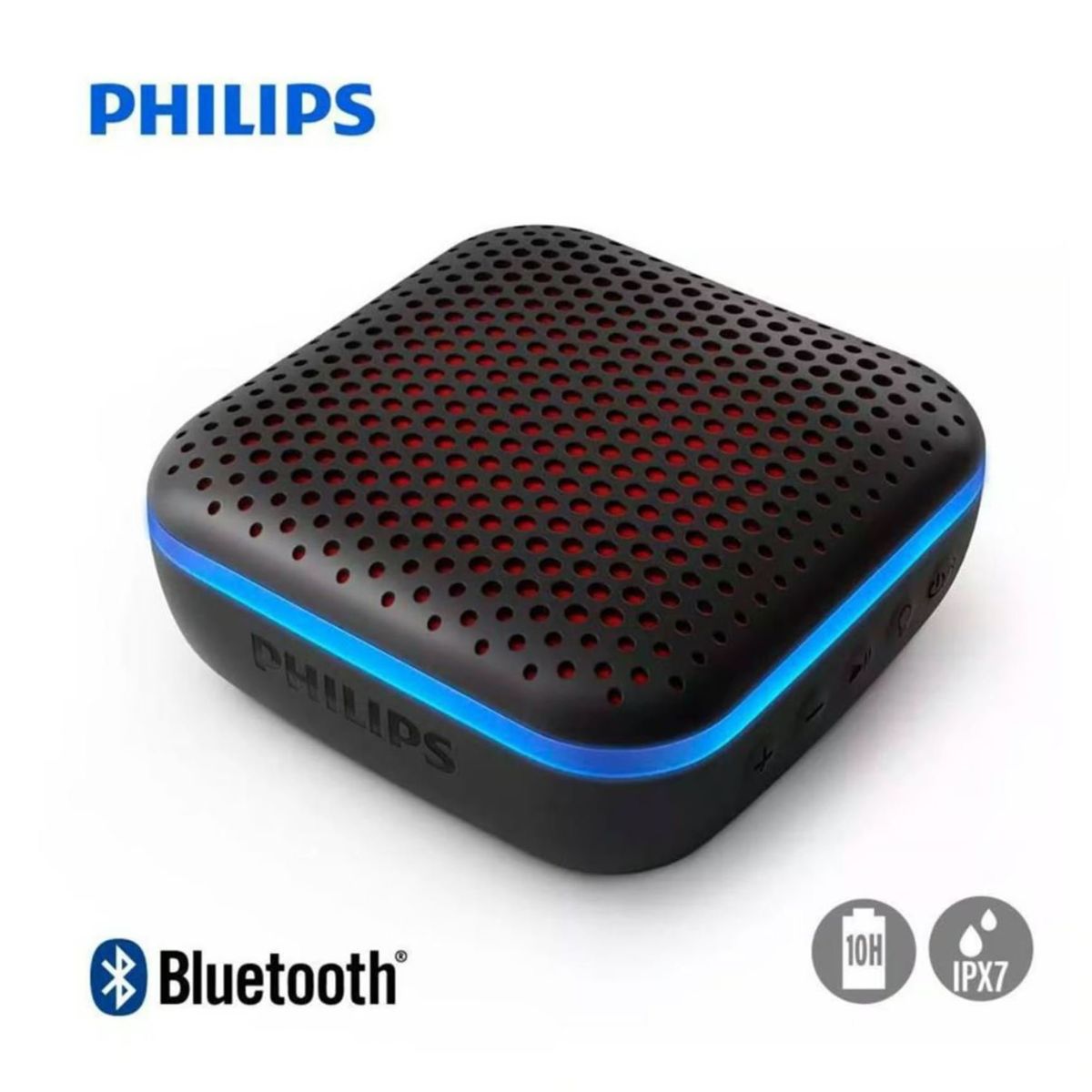 PHILIPS - Parlante Philips TAS2505 Bluetooth IPX7 LED Multicolor Impermeable