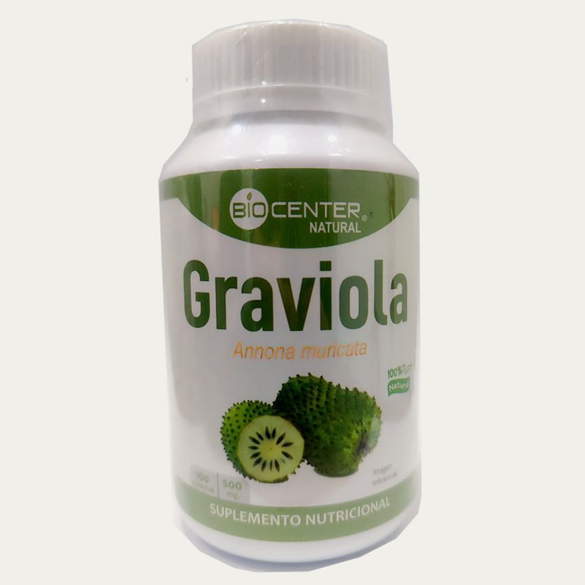 GENERICO - Graviola en Cápsulas 100u x 500mg - Biocenter Natural