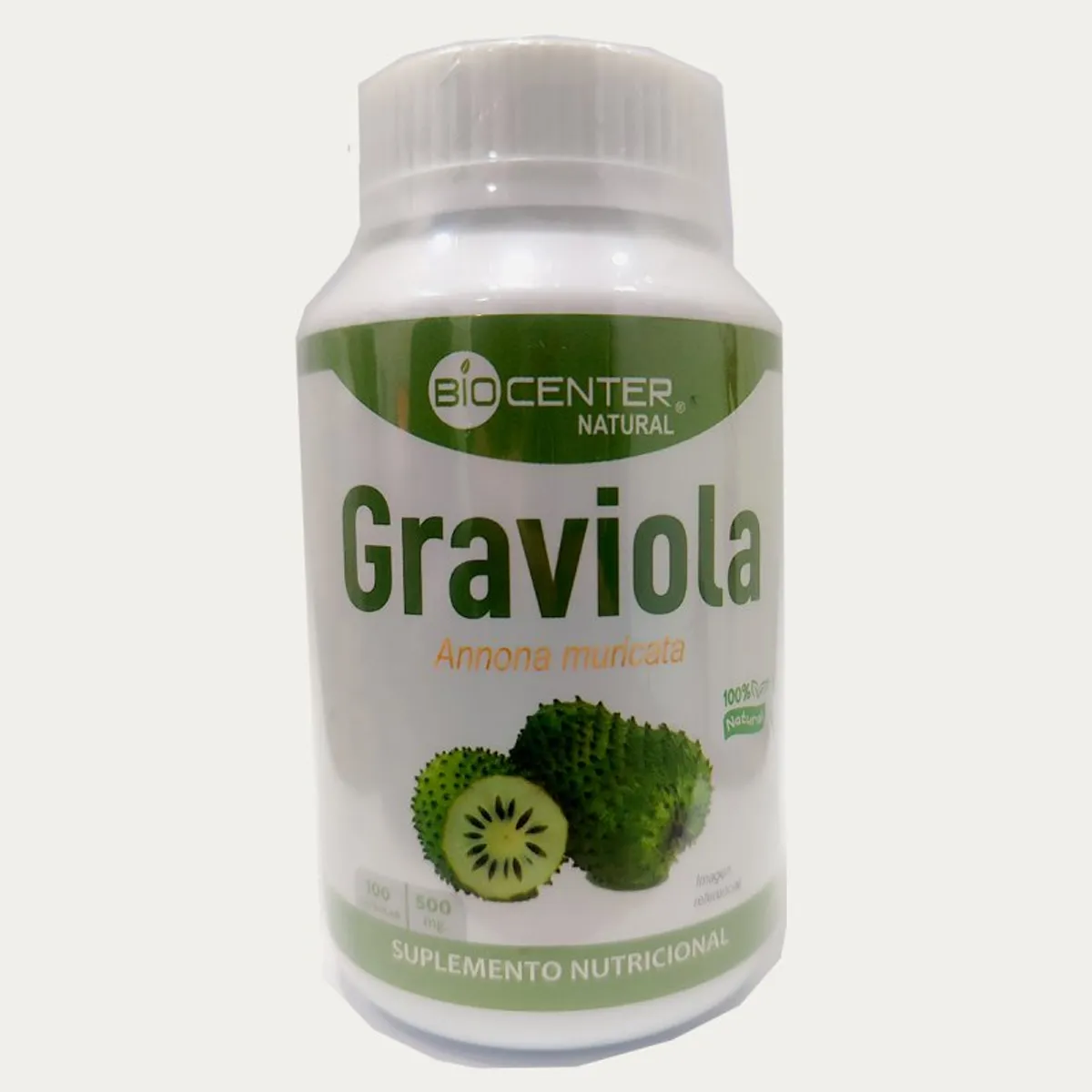 GENERICO - Graviola en Cápsulas 100u x 500mg - Biocenter Natural