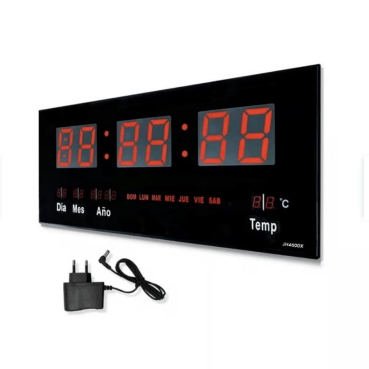 GENERICO - Reloj Digital De Pared  Alarma Calendario y Temperatura