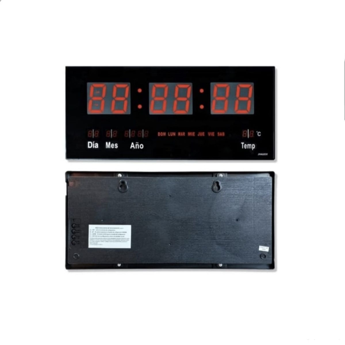 GENERICO - Reloj Digital De Pared  Alarma Calendario y Temperatura