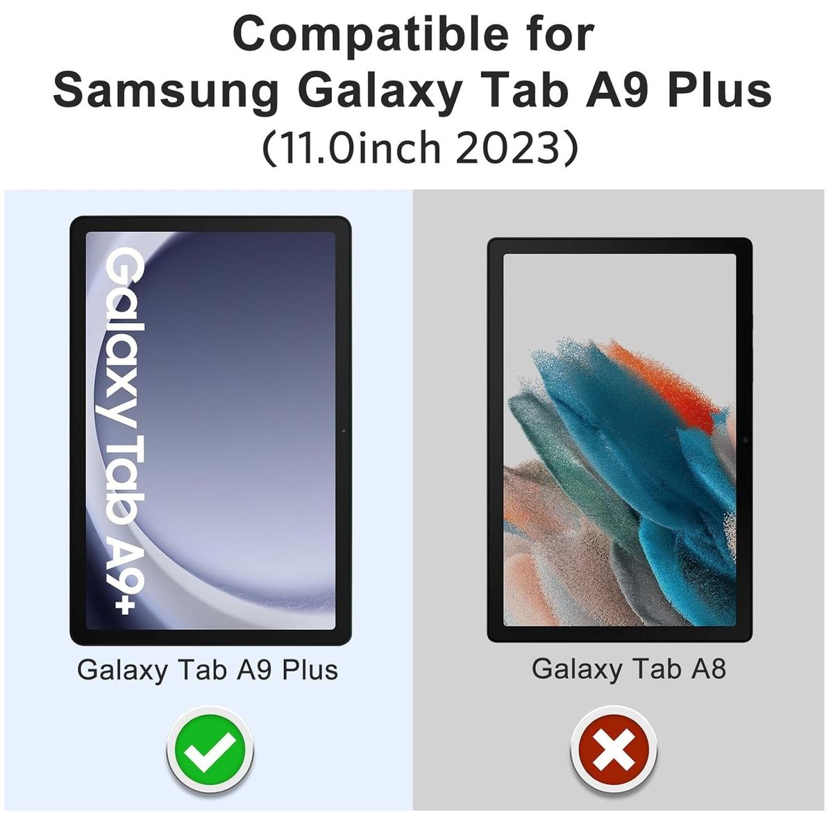 GENERICO - Funda + Mica + Lápiz para Samsung Tab A9 Plus 11.0 SM-X210 Silicona