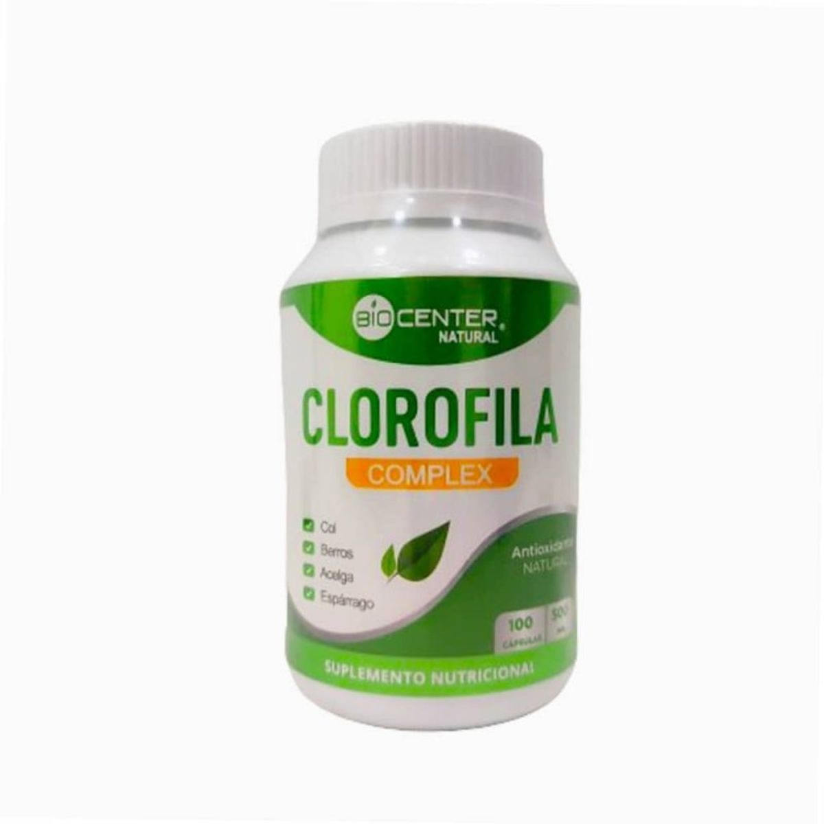 GENERICO - Clorofila en Cápsulas x 100 unidades - BioCenter Natural