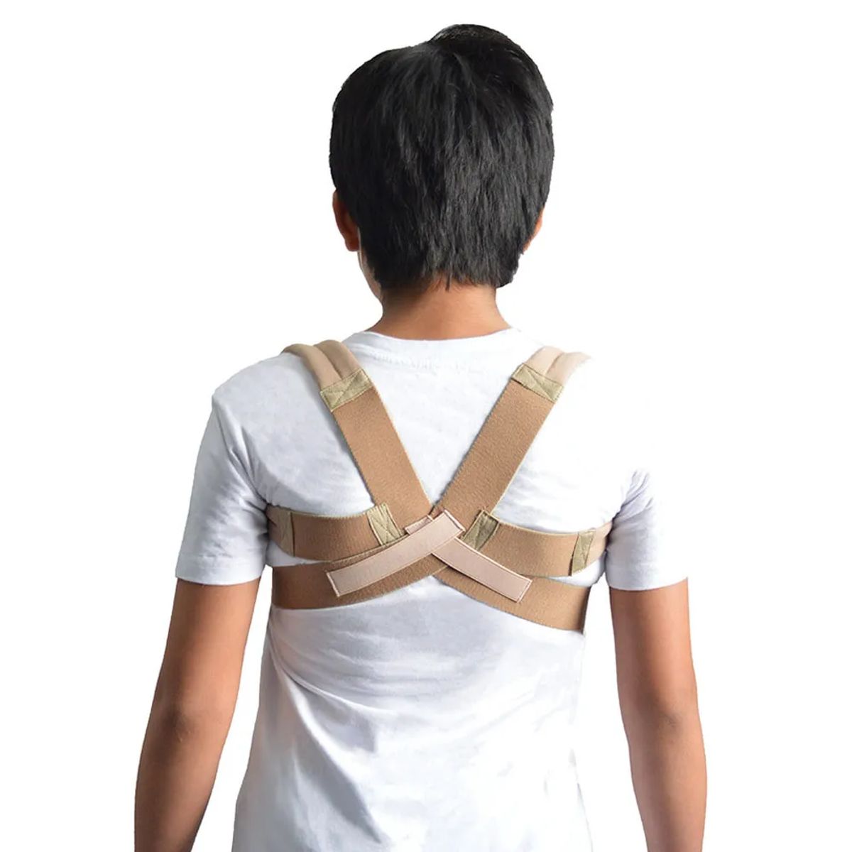 GENERICO - Faja Correctora de postura Elástica Talla 6 Color Beige