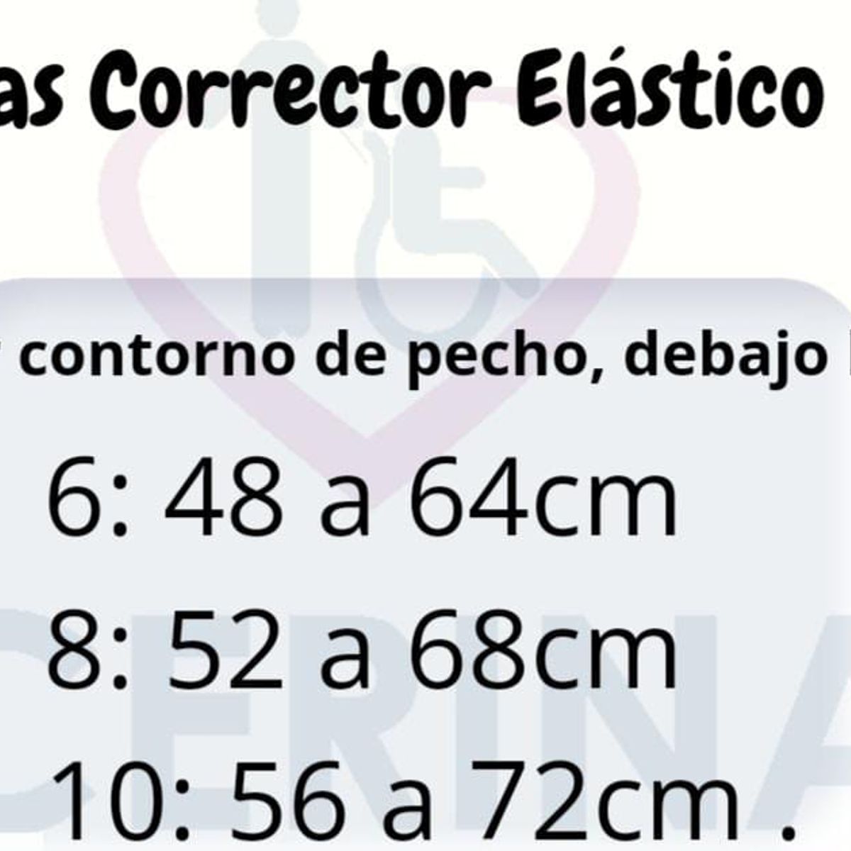 GENERICO - Faja Correctora de postura Elástica Talla 6 Color Beige