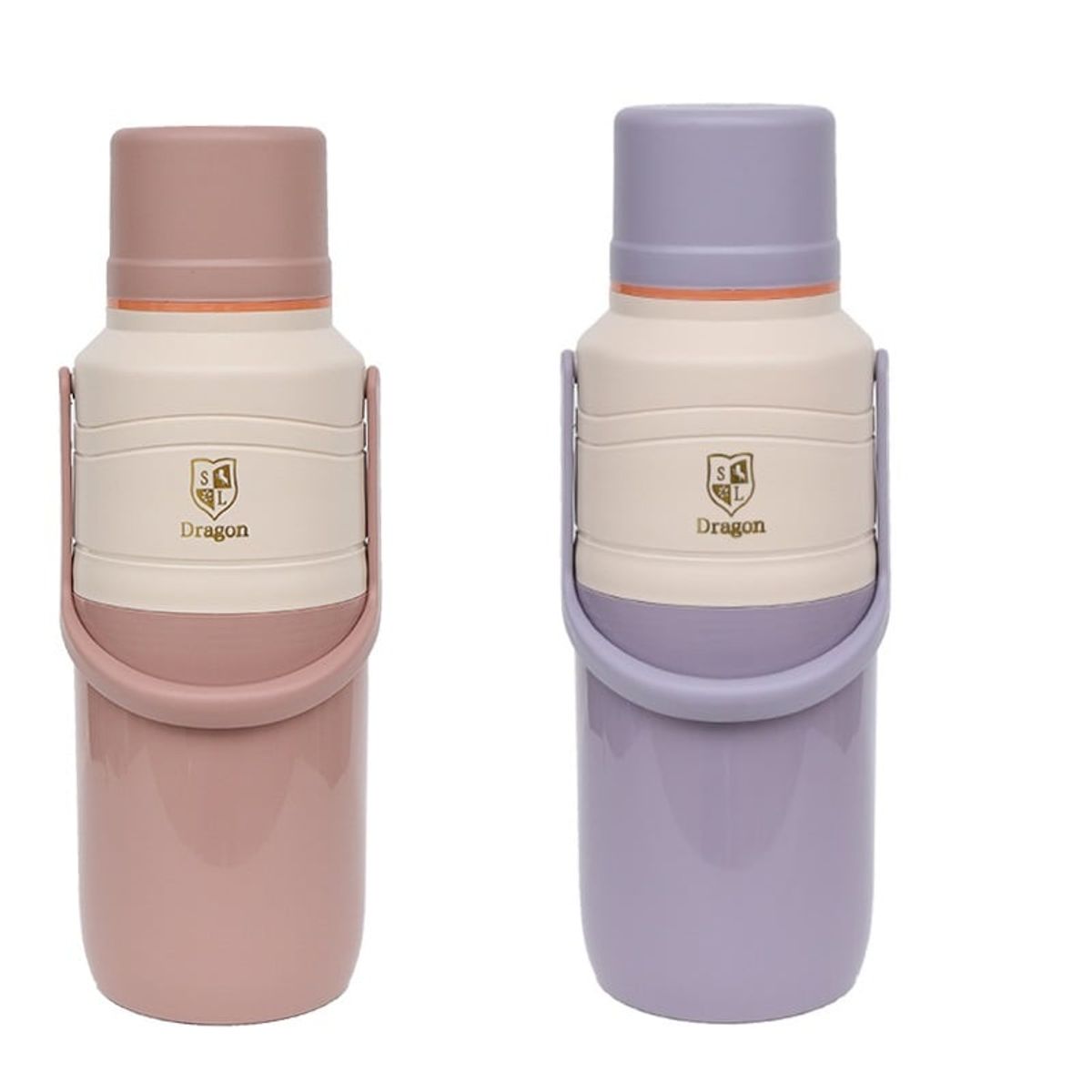 GENERICO - Termo de 2 Litros botella para agua caliente - Rosa o Morado