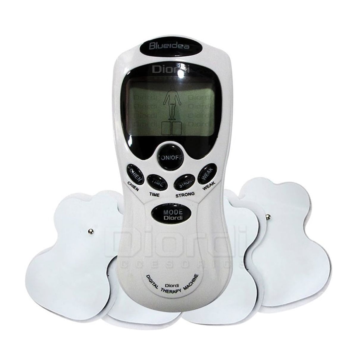 RISUTIMPORT - Electro Estimulador Blueidea + 4 Parches Digital OFERTA