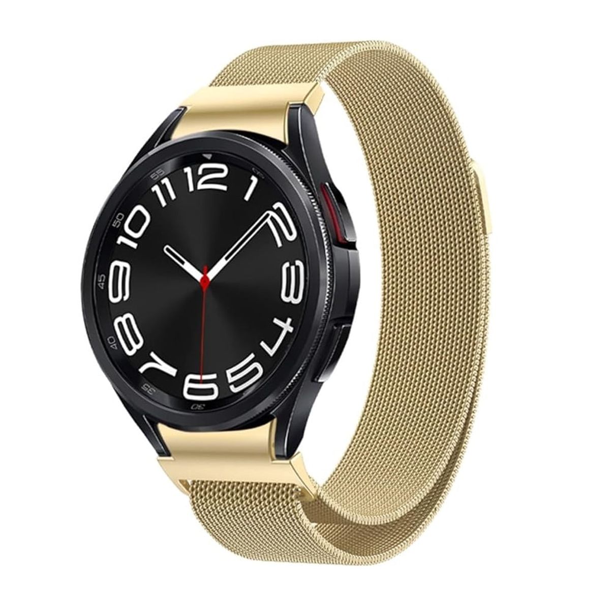GENERICO - CORREA DE ACERO MILANÉS PARA SAMSUNG WATCH 4 - 5 - 5 PRO - 6 DORADO