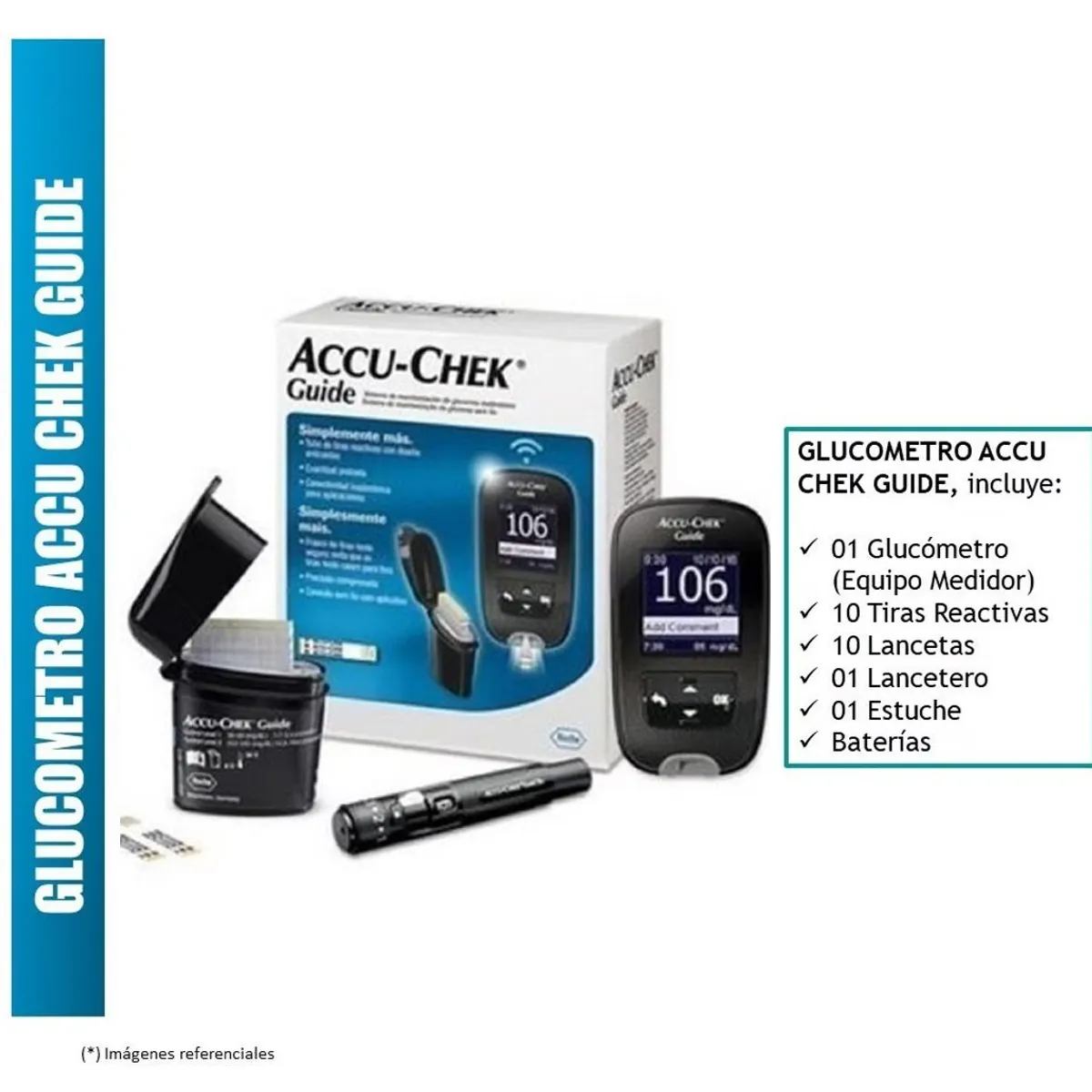 ACCU CHEK - GLUCOMETRO ACCUCHEK GUIDE - Medidor de Glucosa