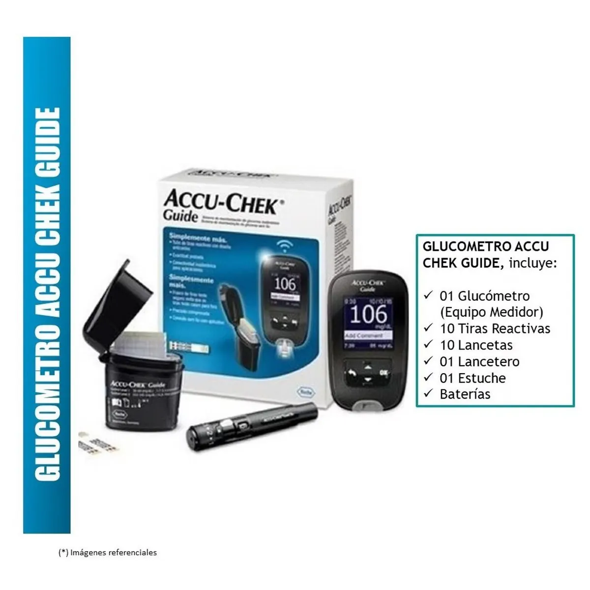 ACCU CHEK - GLUCOMETRO ACCUCHEK GUIDE - Medidor de Glucosa