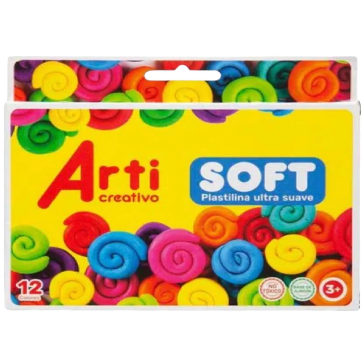 GENERICO - 12 Plastelina Soft Jumbo Arti Creativo