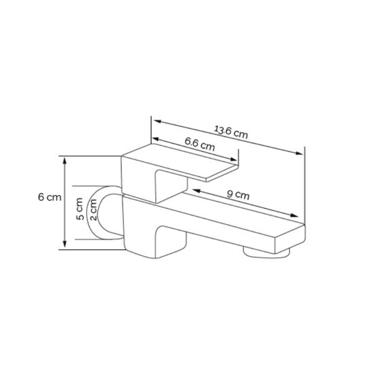 GENERICO - Grifería para  Jardín Agua fría en  Metal Pesado Cromado