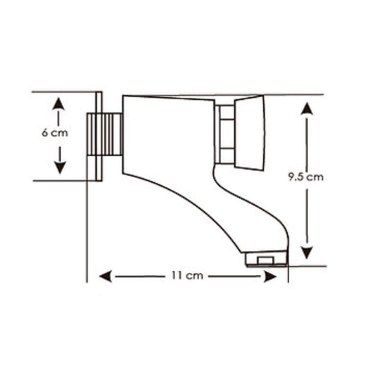 GENERICO - Grifería Temporizada en Bronce Cromado