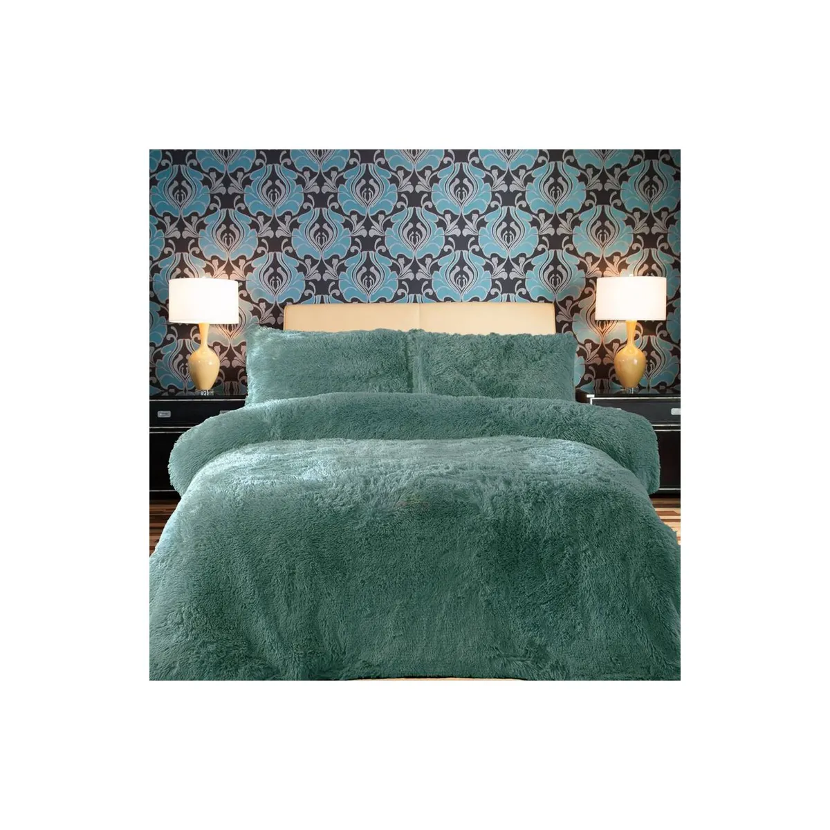 GENERICO - COLCHA DE PELUCHE PELO CORTO QUEEN CEMENTO