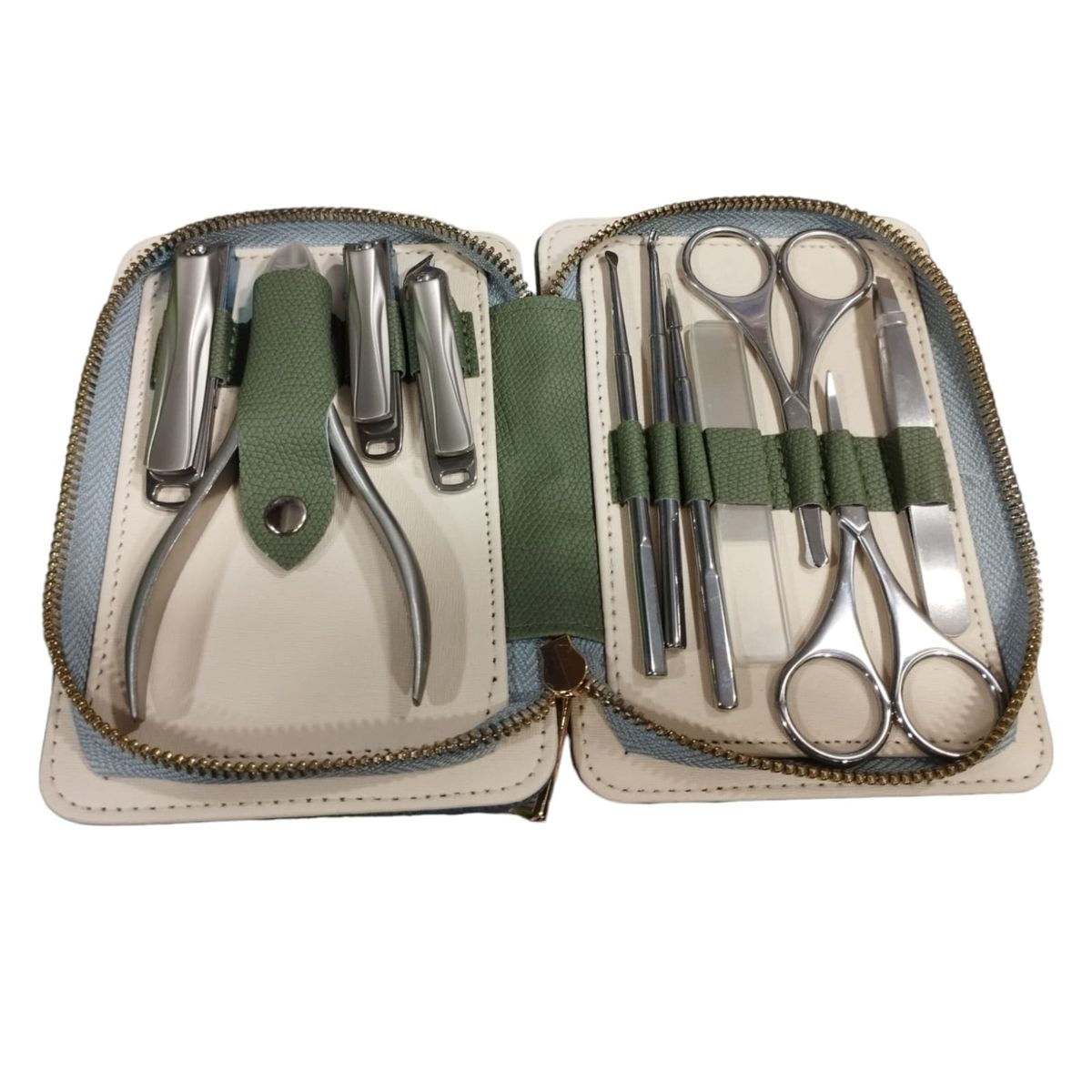 GENERICO - Set de Manicure Pedicure 11 Piezas Acero Inoxidable