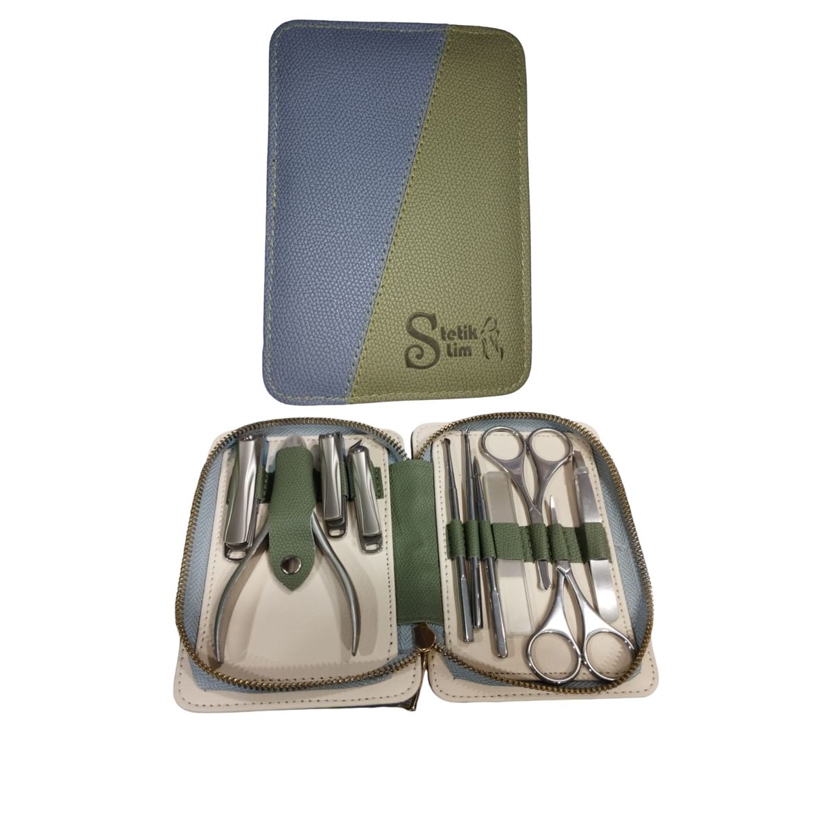 GENERICO - Set de Manicure Pedicure 11 Piezas Acero Inoxidable