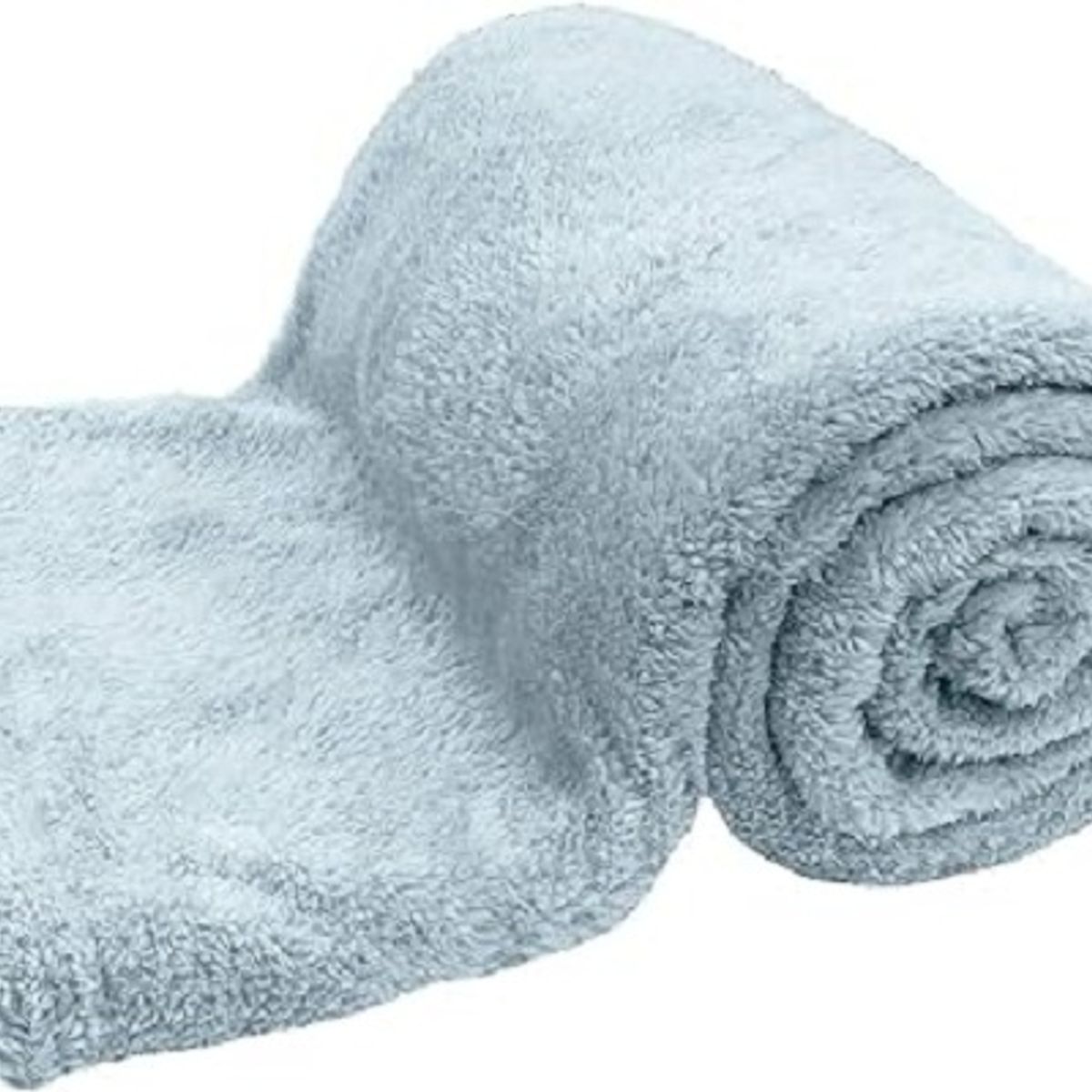 GENERICO - COLCHA Y DOS FUNDAS DE ALMOHADAS 2 PLAZAS DE PELUCHE PELO CORTO CEMENTO