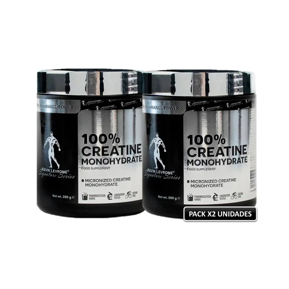 KEVIN LEVRONE - Creatina Monohidratada Kevin Levrone 300gr Pack X2 - Tienda Física