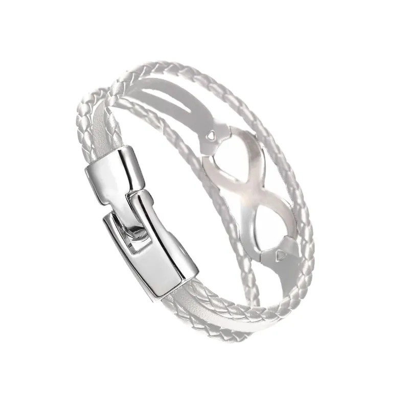 GENERICO - Pulsera de Cuero Unisex - Infinito