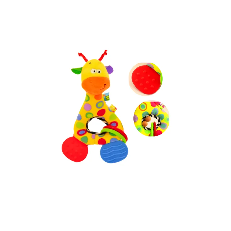 GENERICO - Jirafa animal bebé mordedor sonajero de silicona