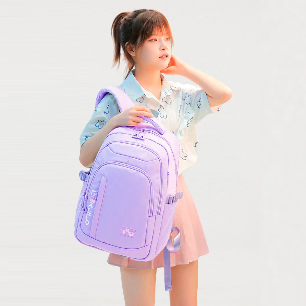 OEM - Mochila Camila Portalaptop hasta 15.6  - Lila