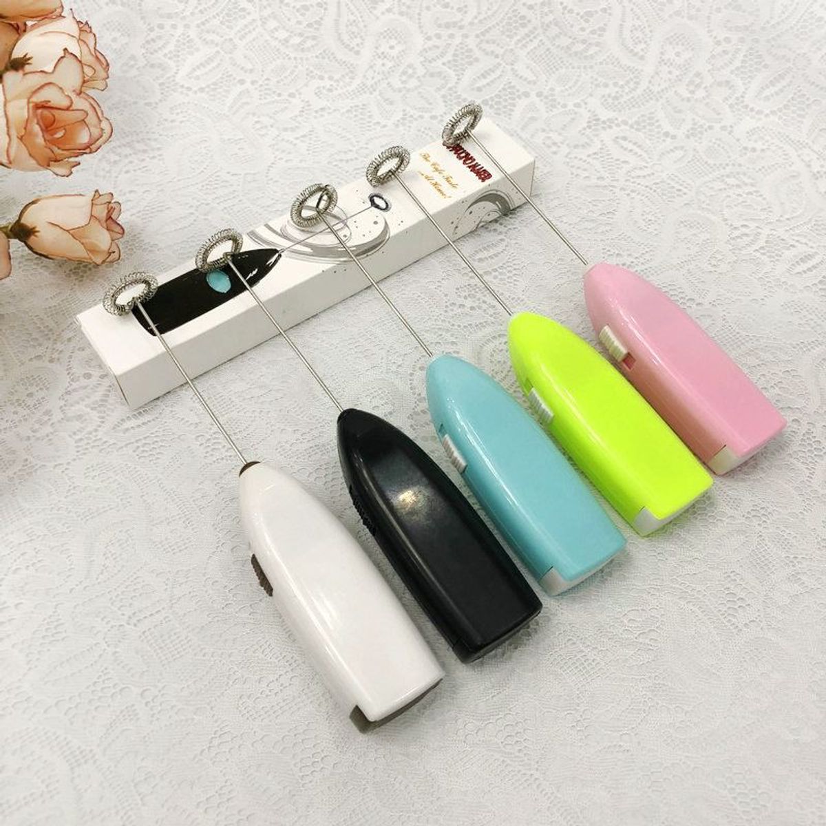 GENERICO - Batidor a Pila Inalambrico Leche Café