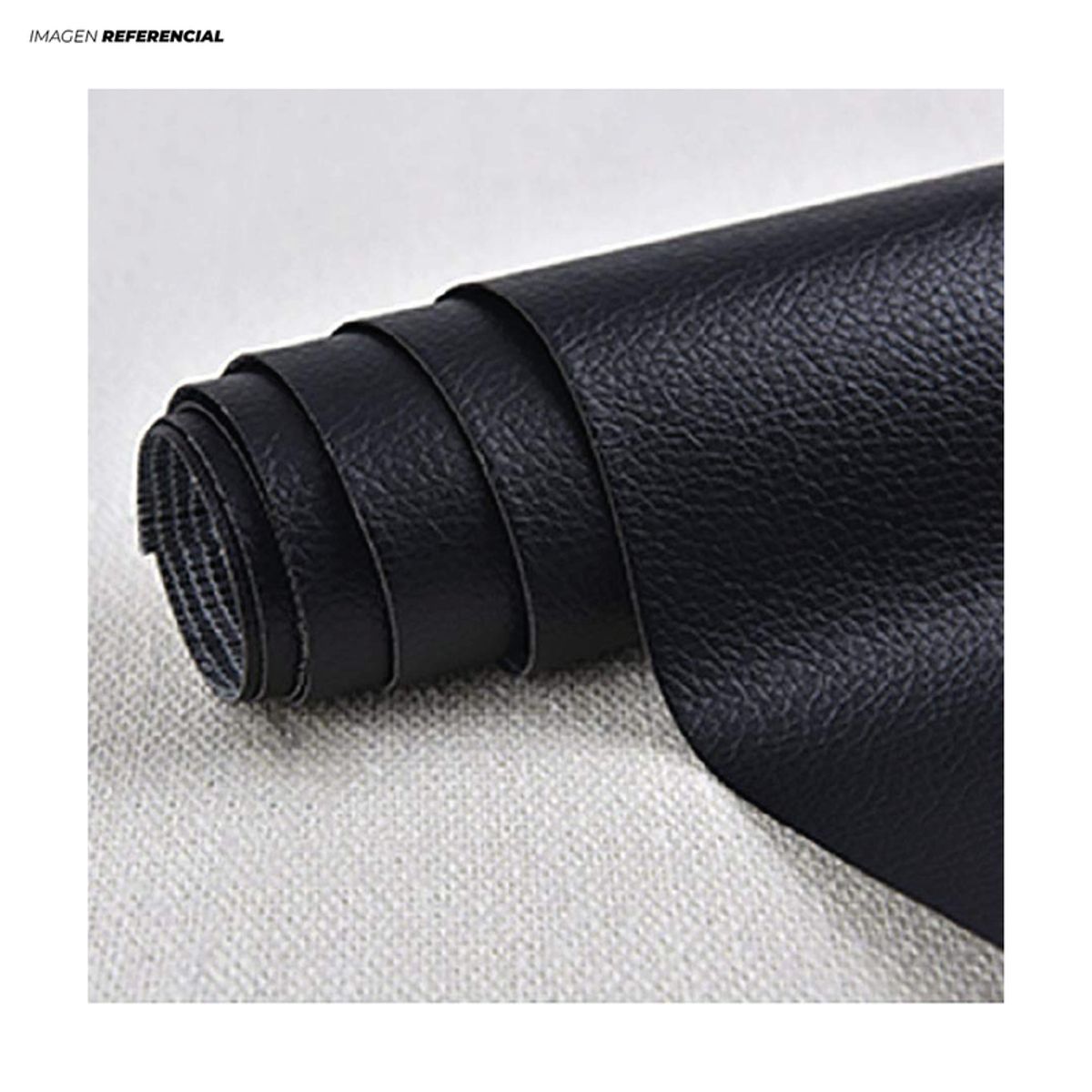 GENERICO - Cuero Sintético Autoadhesivo para Reparación Negro