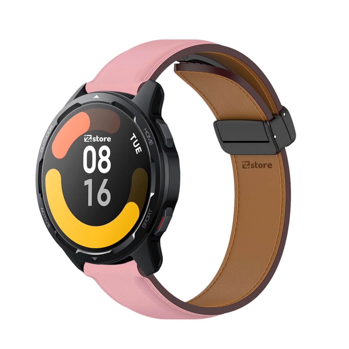 GENERICO - Correa de Cuero Para Xiaomi Watch S1 Active Magnético Rosado