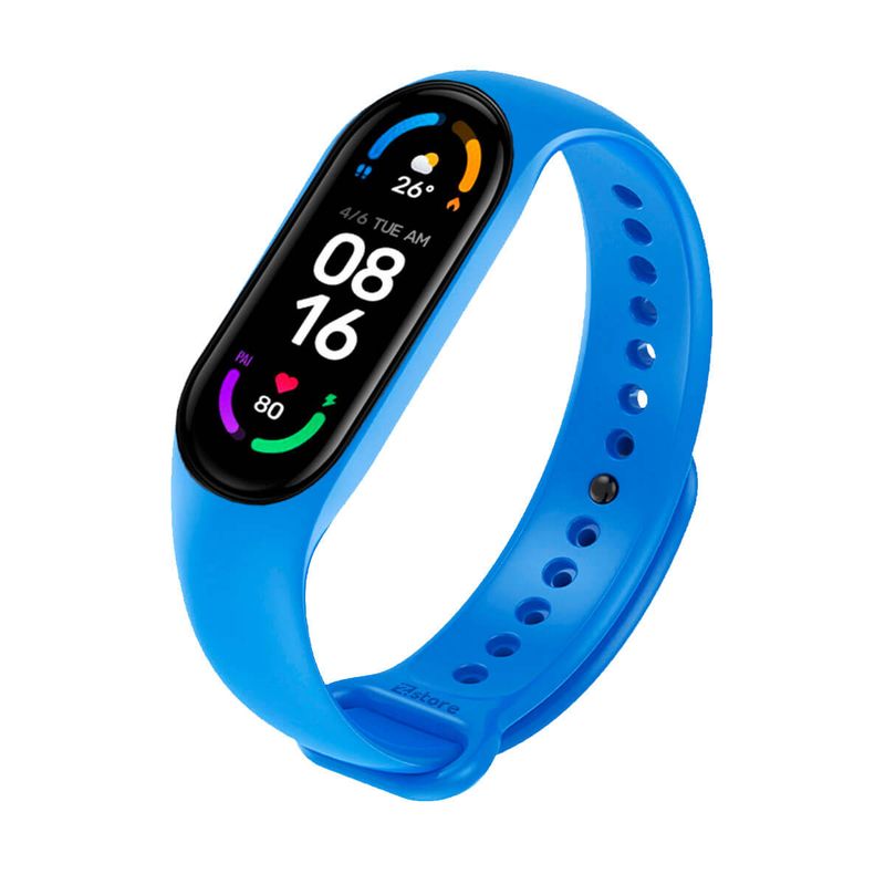 GENERICO - Correa Para Xiaomi Mi Band 5 y 6  Azul Cielo