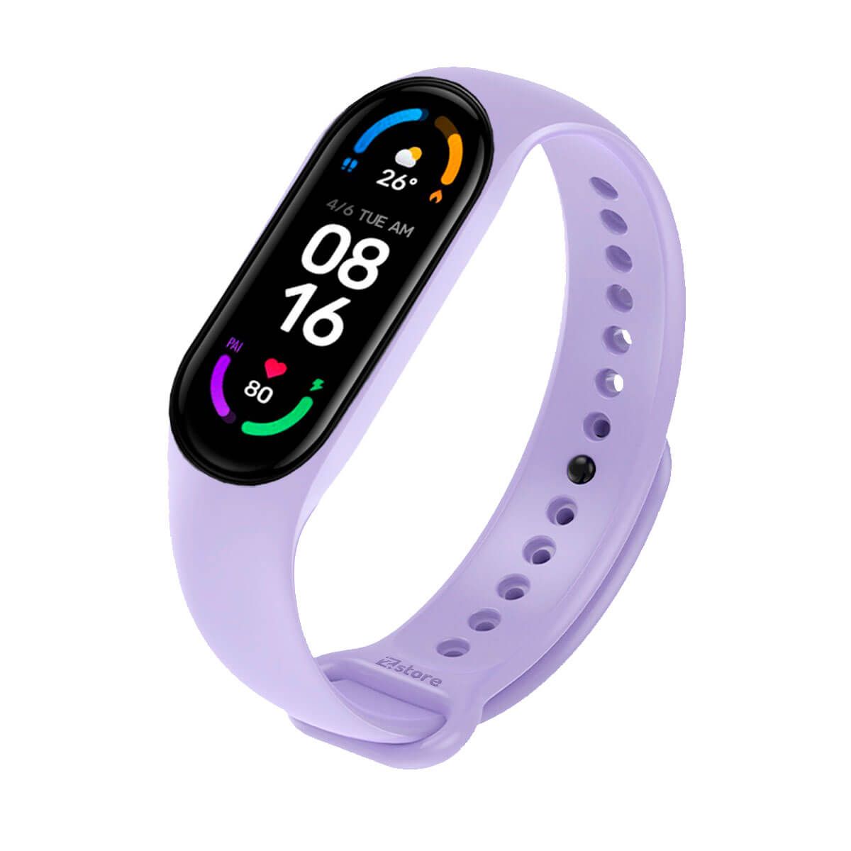 GENERICO - Correa Para Xiaomi Mi Band 5 y 6  Lila