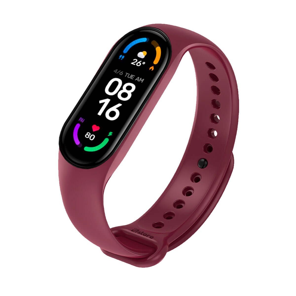 GENERICO - Correa Para Xiaomi Mi Band 5 y 6  Vino