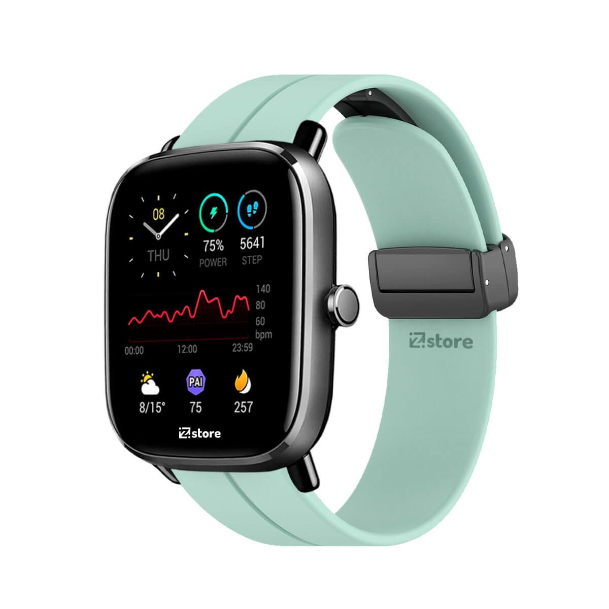 GENERICO - Correa Para Amazfit GTS2 Broche Magnético Verde Agua
