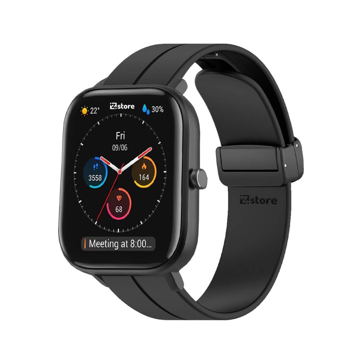 GENERICO - Correa Para Amazfit GTS Broche Magnético Negro