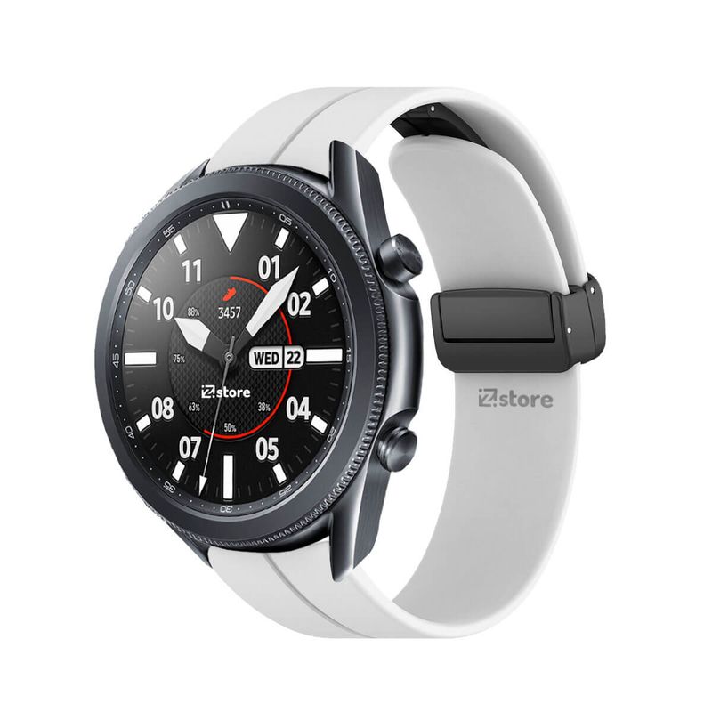 GENERICO - Correa Para Samsung Galaxy Watch 3 41MM Broche Magnético Blanco