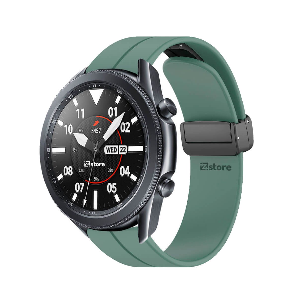 GENERICO - Correa Para Samsung Galaxy Watch 3 41MM Broche Magnético Verde Pino