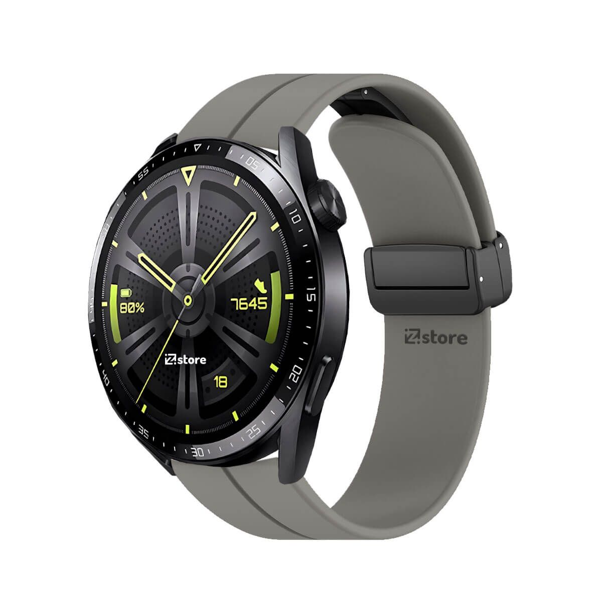 GENERICO - Correa Para Huawei Watch GT3 Broche Magnético Gris Oscuro