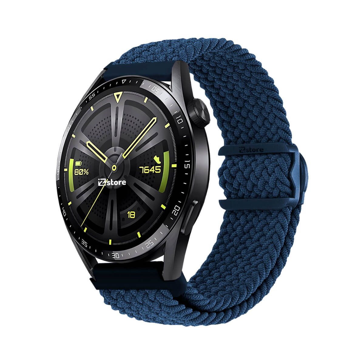 GENERICO - Correa de Nylon Para Huawei Watch GT3 Azul Oscuro
